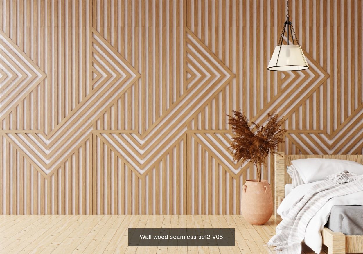 Wall wood seamless Set2 V101-V30 for your interior 3D Model Collection_10
