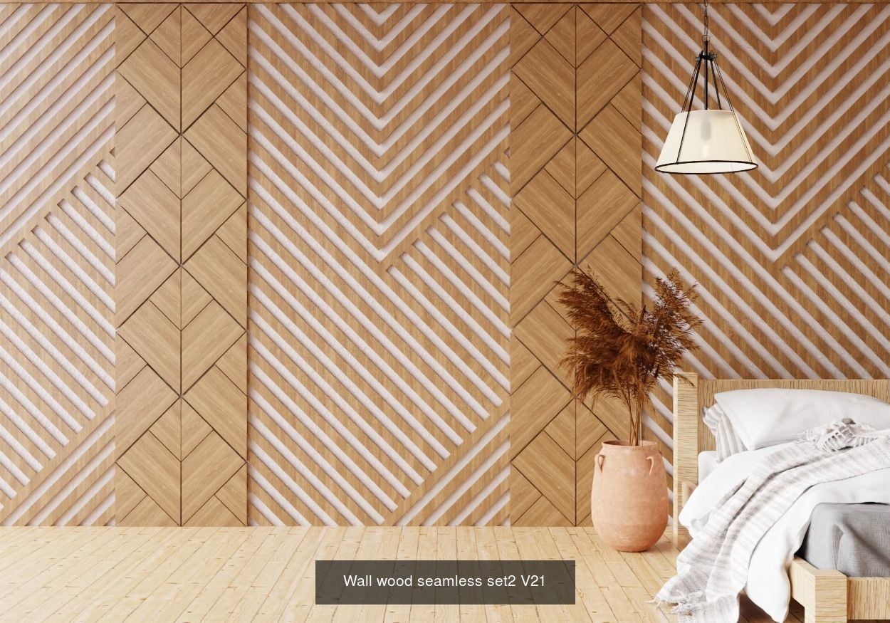 Wall wood seamless Set2 V101-V30 for your interior 3D Model Collection_23