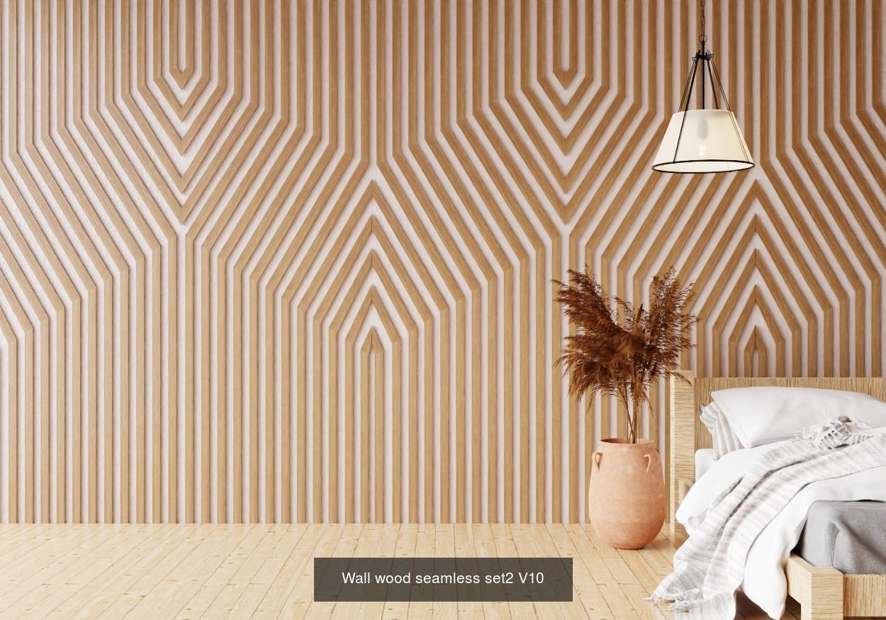 Wall wood seamless Set2 V101-V30 for your interior 3D Model Collection_12