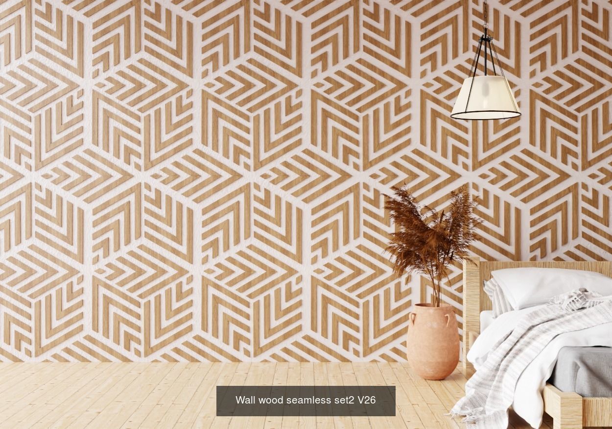 Wall wood seamless Set2 V101-V30 for your interior 3D Model Collection_28