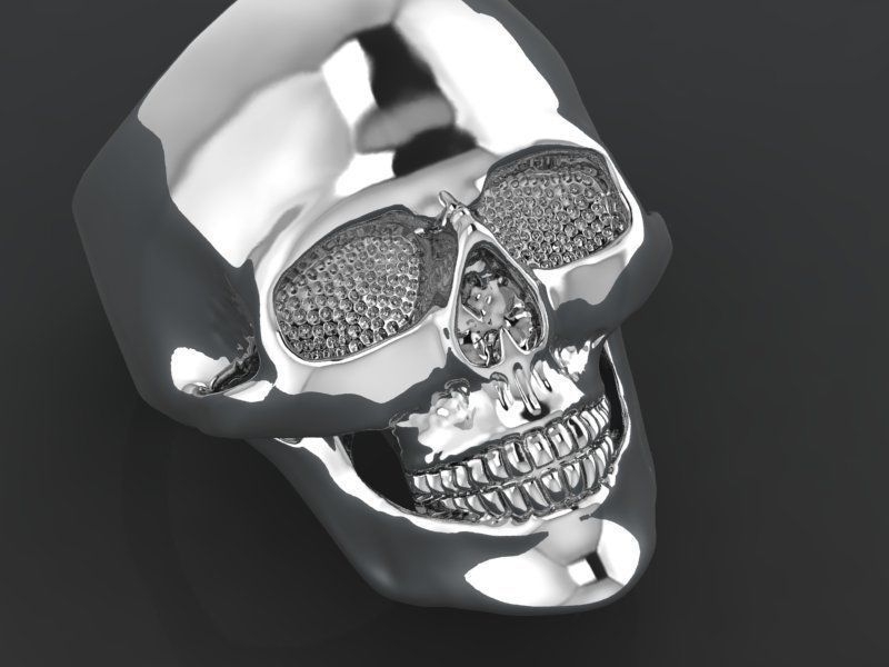 human skull 3D print model_3