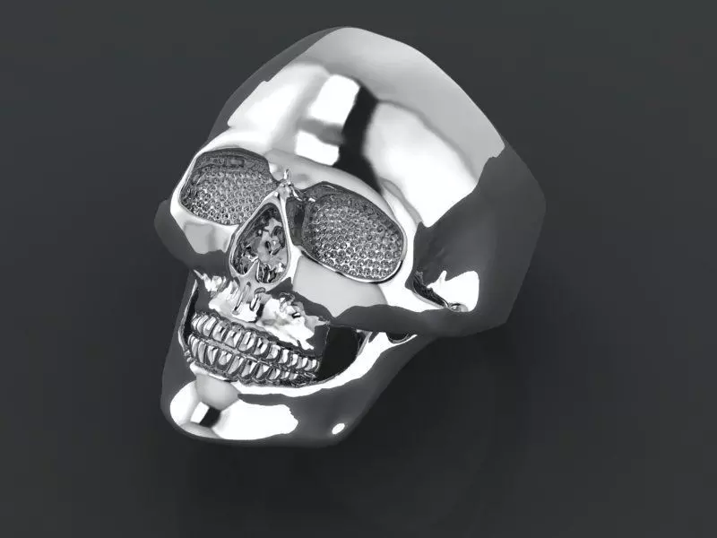 human skull 3D print model_0