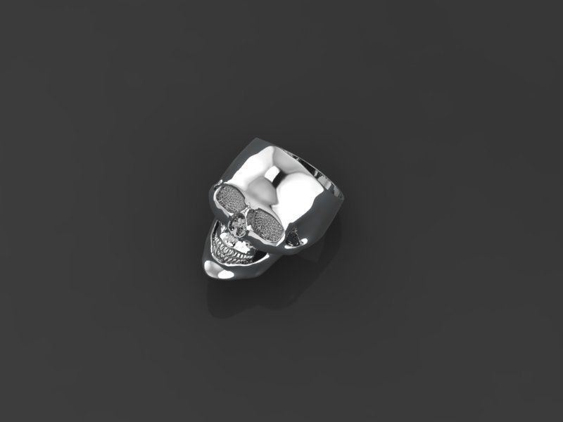 human skull 3D print model_1