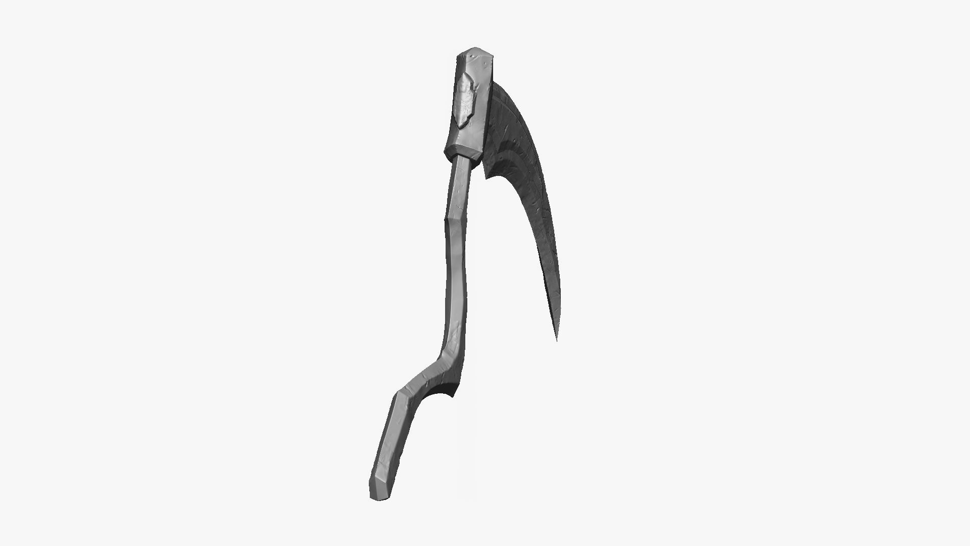 Weapon Scythe Level 3 Free 3D model_10
