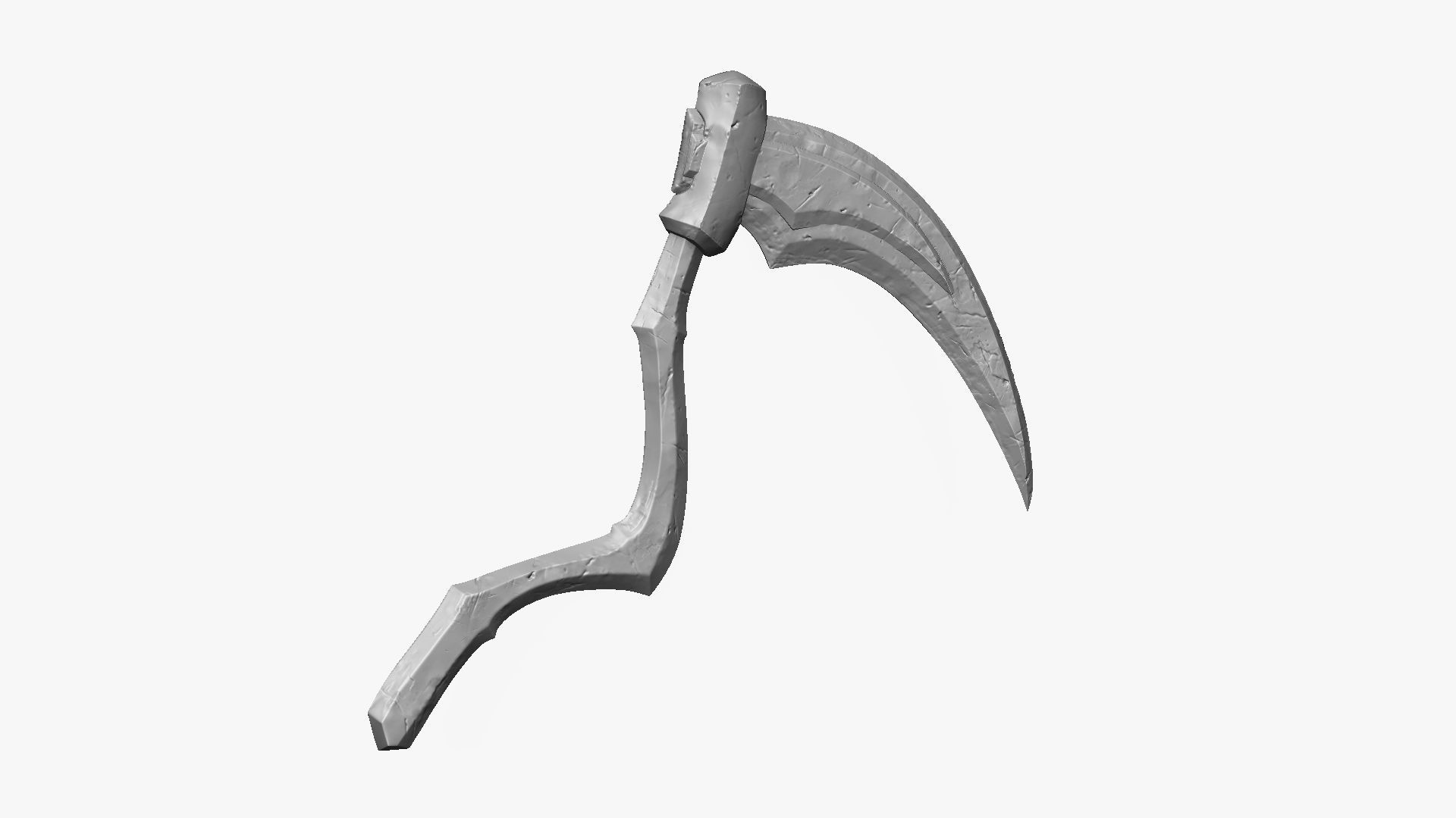 Weapon Scythe Level 3 Free 3D model_17
