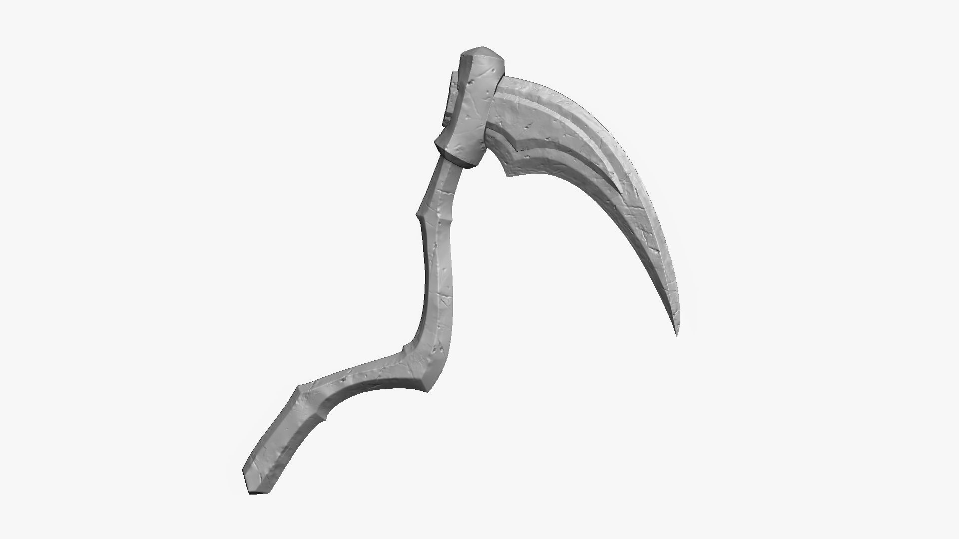 Weapon Scythe Level 3 Free 3D model_16