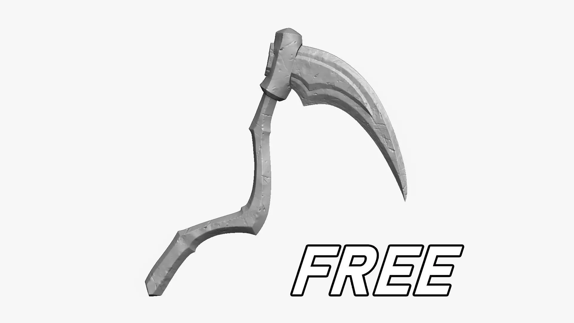 Weapon Scythe Level 3 Free 3D model_0