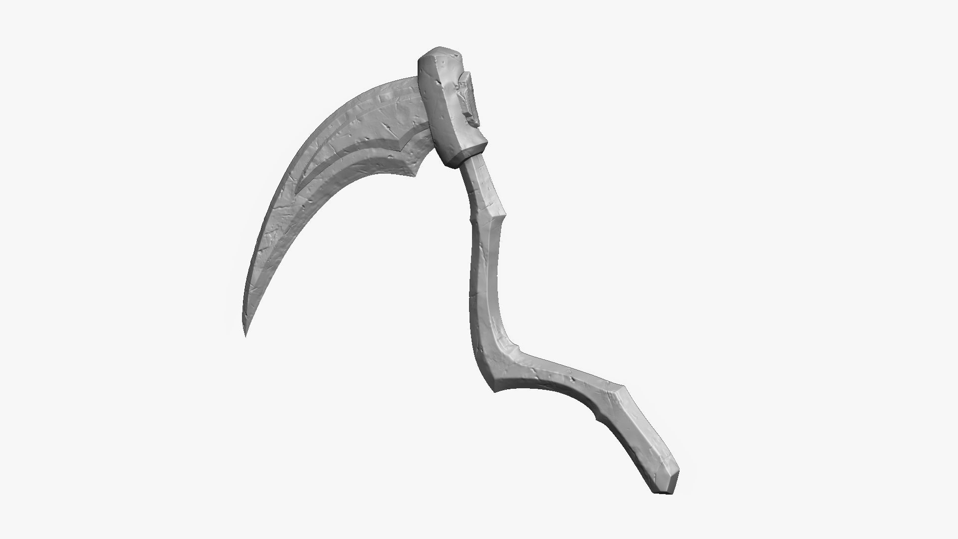 Weapon Scythe Level 3 Free 3D model_7