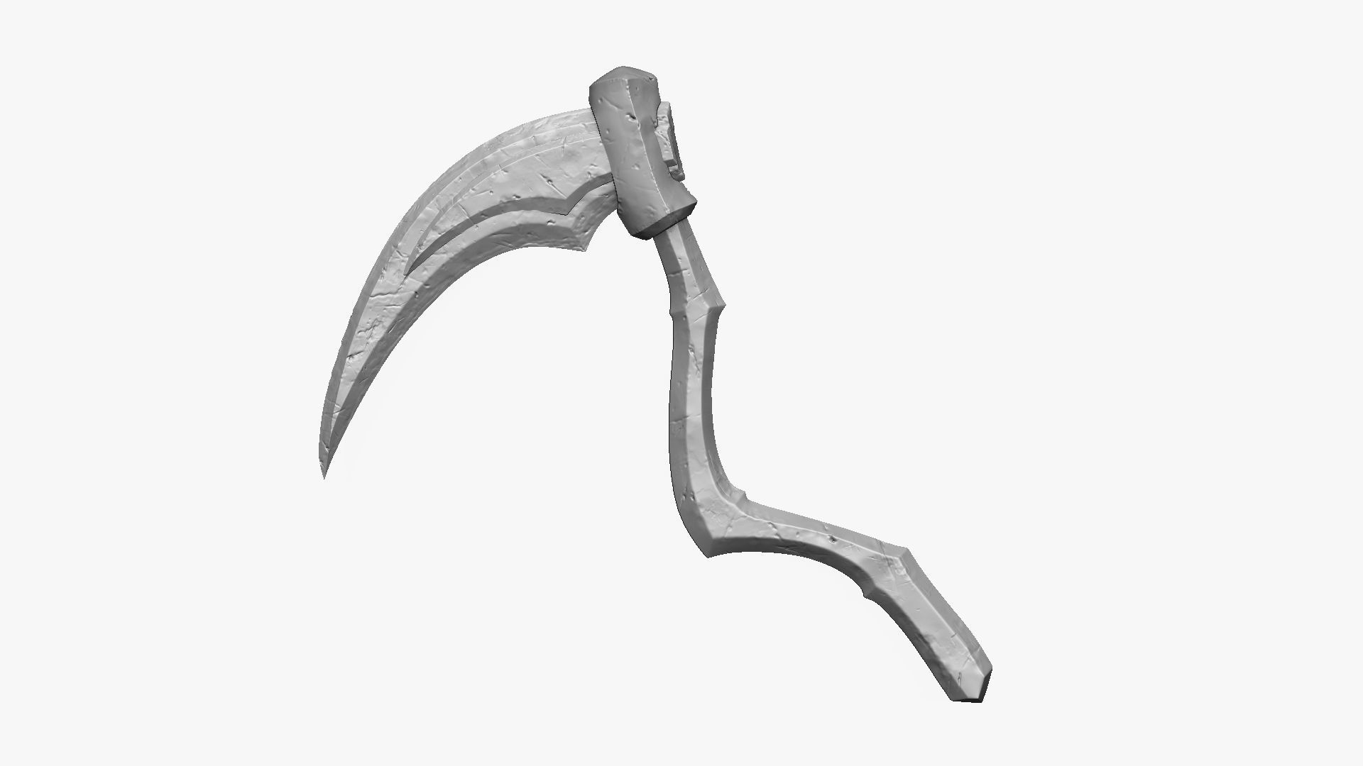 Weapon Scythe Level 3 Free 3D model_8