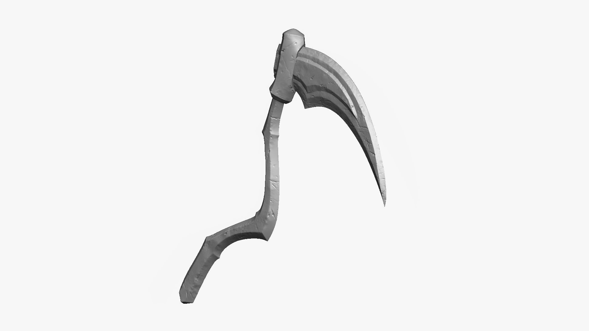 Weapon Scythe Level 3 Free 3D model_12
