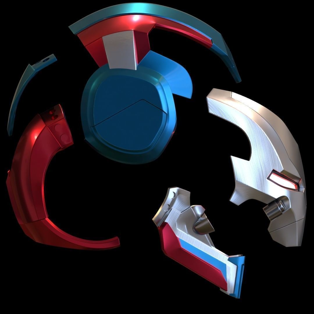 Iron Patriot war machine MK2 3d printable model 3D print model_6