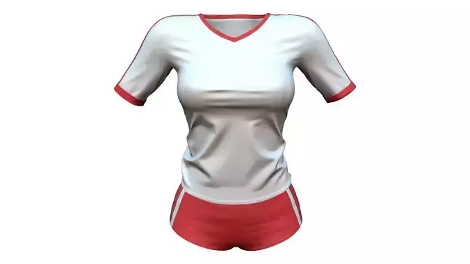 Sports Running Tennis Outfit Uniform Top and Shorts