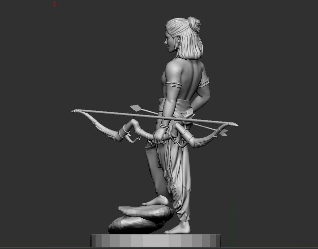 Ram Indian God  3D print model_3