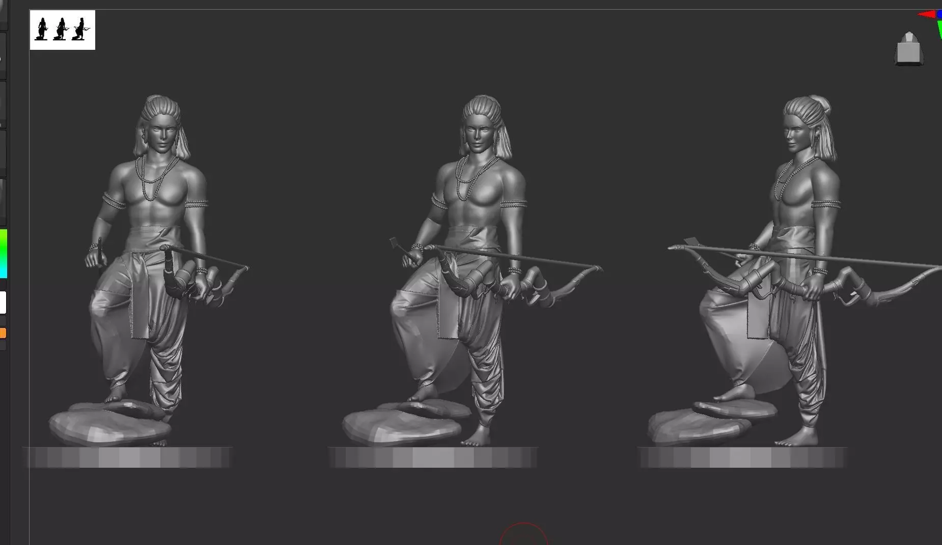 Ram Indian God  3D print model_0