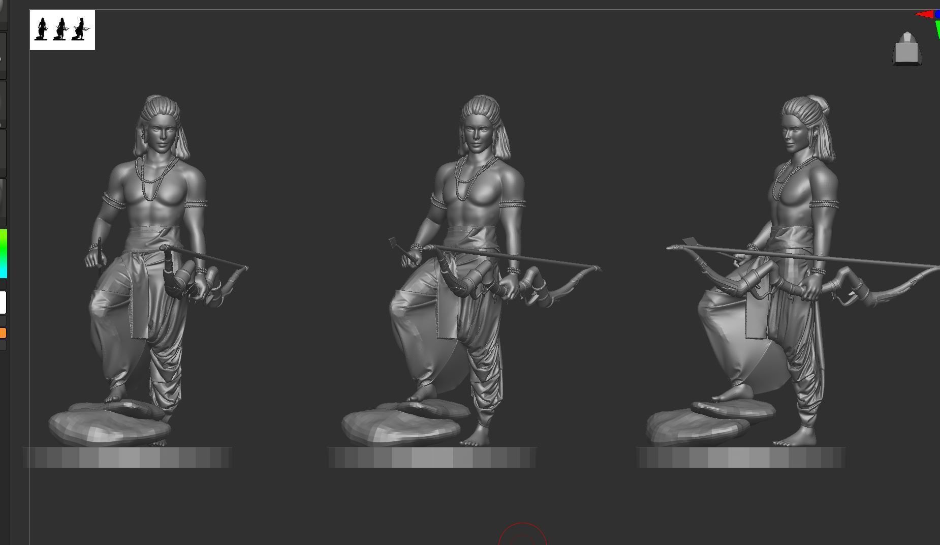 Ram Indian God  3D print model_17