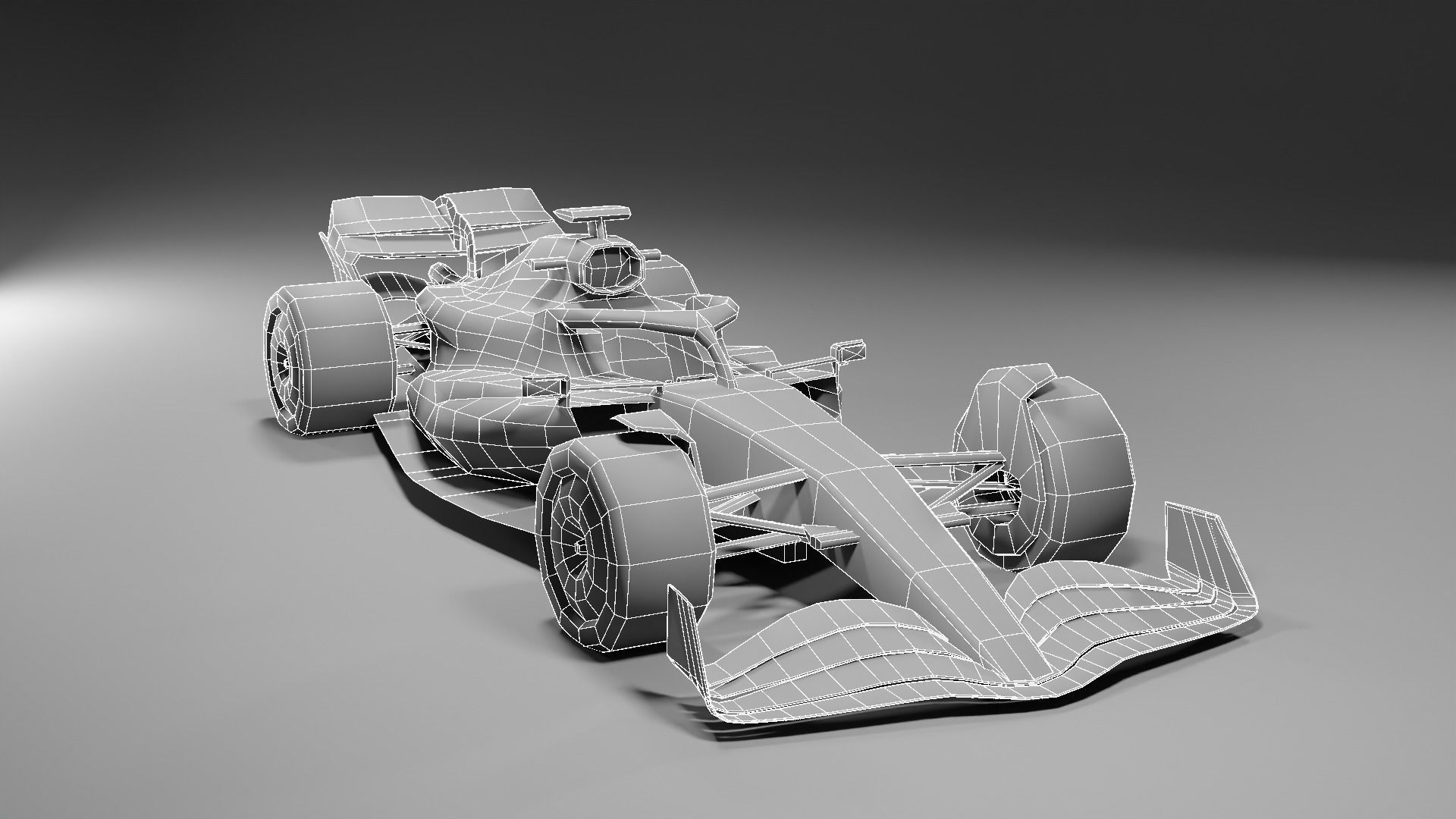 Formula 1 Red Bull Max Verstappen Low Poly and High Poly RB18 Low-poly 3D model_4