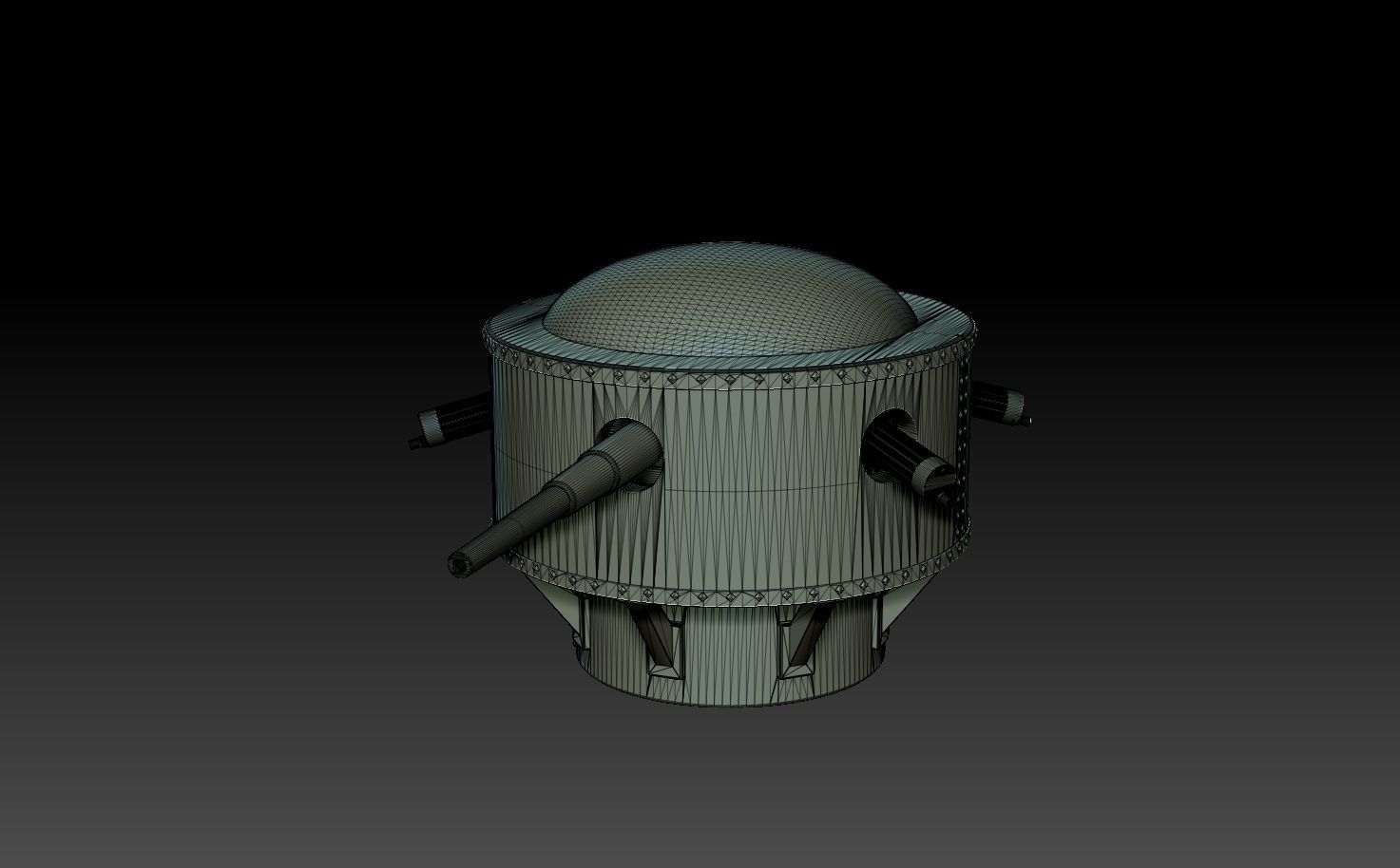 Tsar Tank Turret 3D print model_6