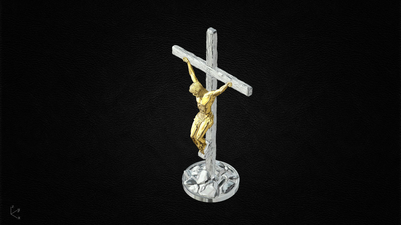 Jesus cross 3D print model_5