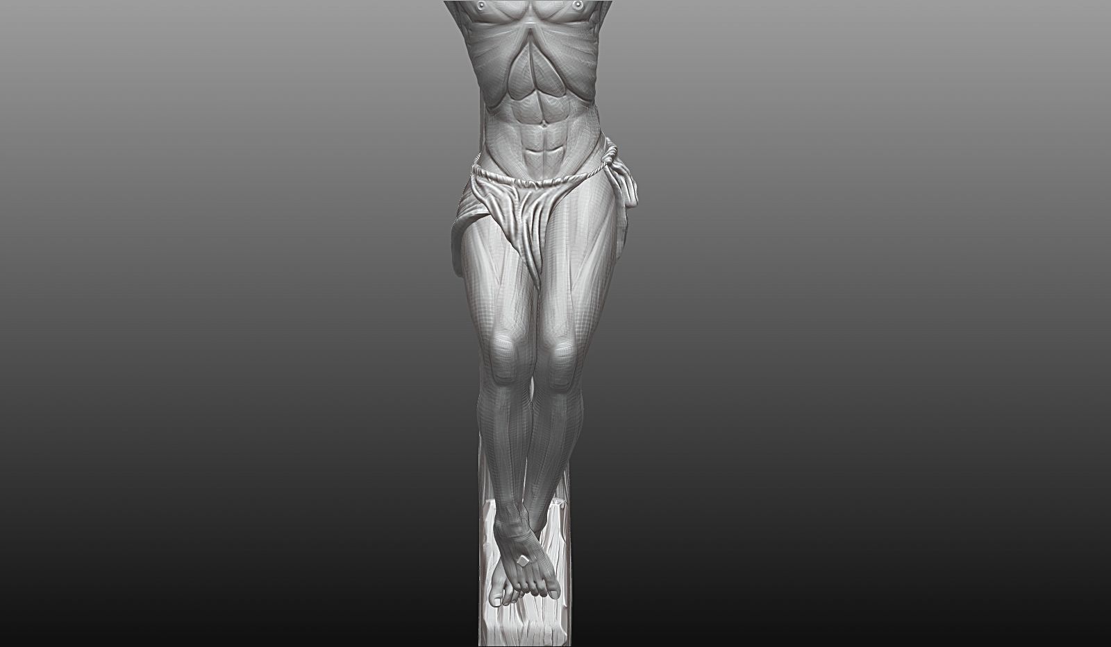 Jesus cross 3D print model_3