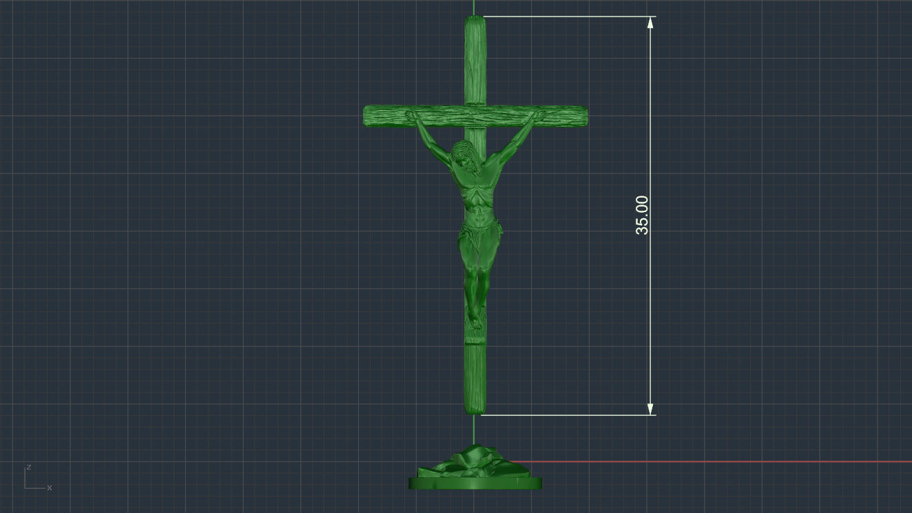 Jesus cross 3D print model_6