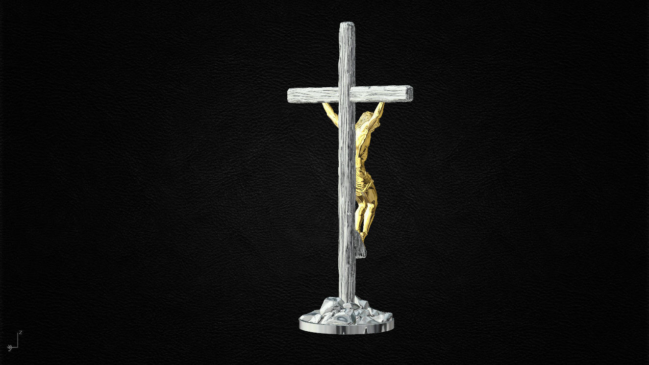 Jesus cross 3D print model_9