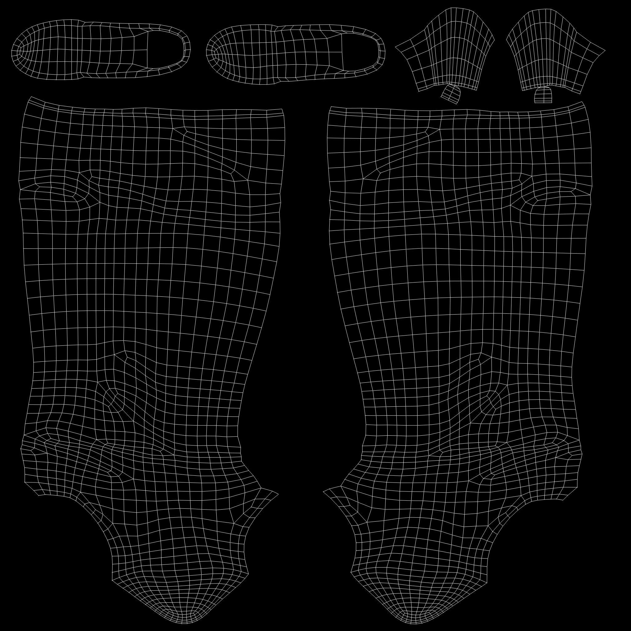 Brown Suede High Heel Thigh Boots Low-poly 3D model_13