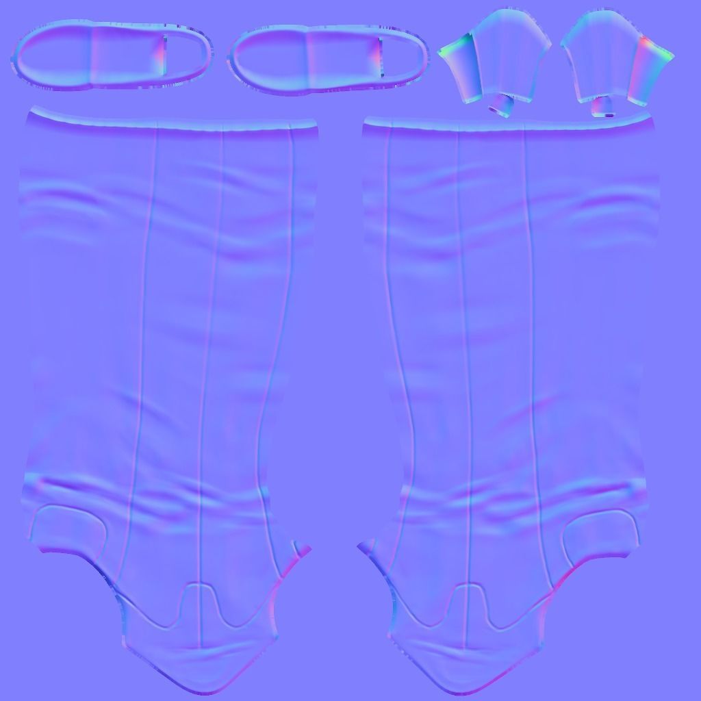 Brown Suede High Heel Thigh Boots Low-poly 3D model_10