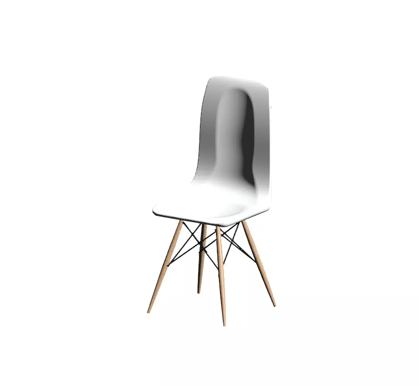Eames DSW Chair Free 3D model