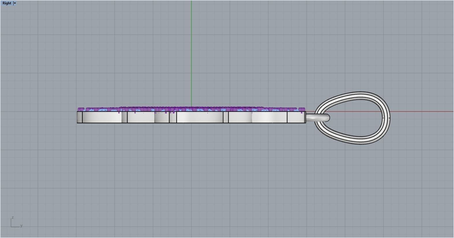 sun pendant with gems  model  273 3D print model_9