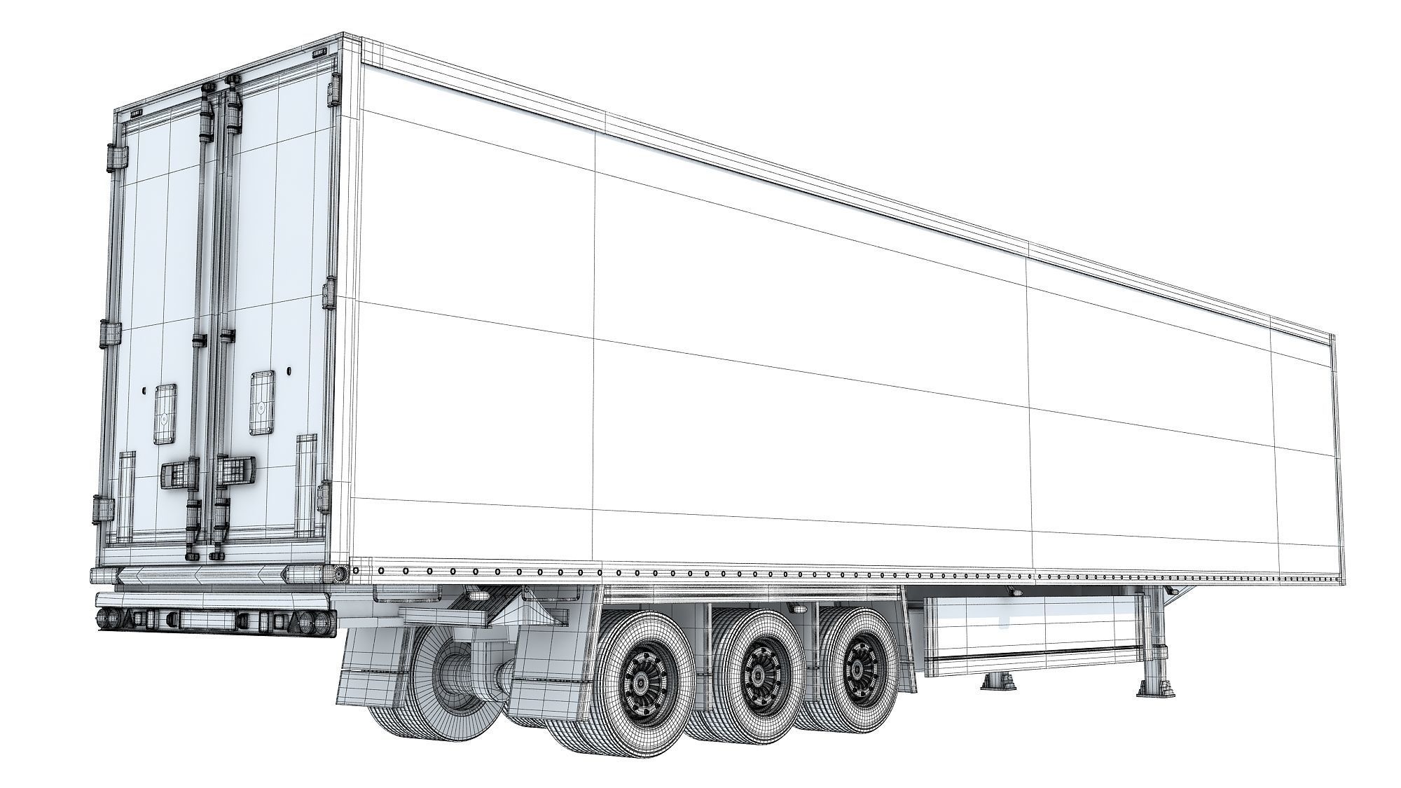 Refrigerator Semi Trailer 3D model_14