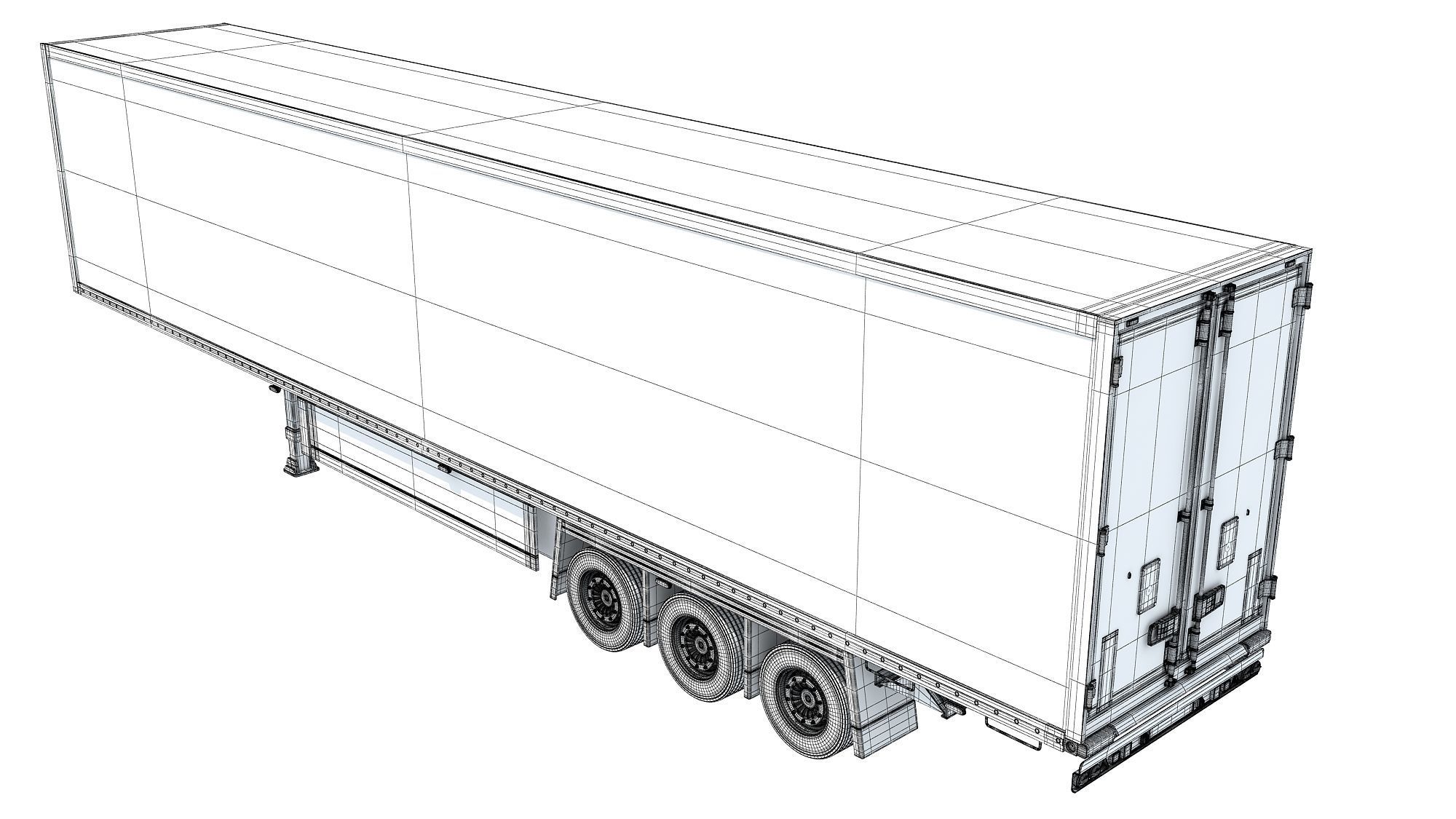 Refrigerator Semi Trailer 3D model_13