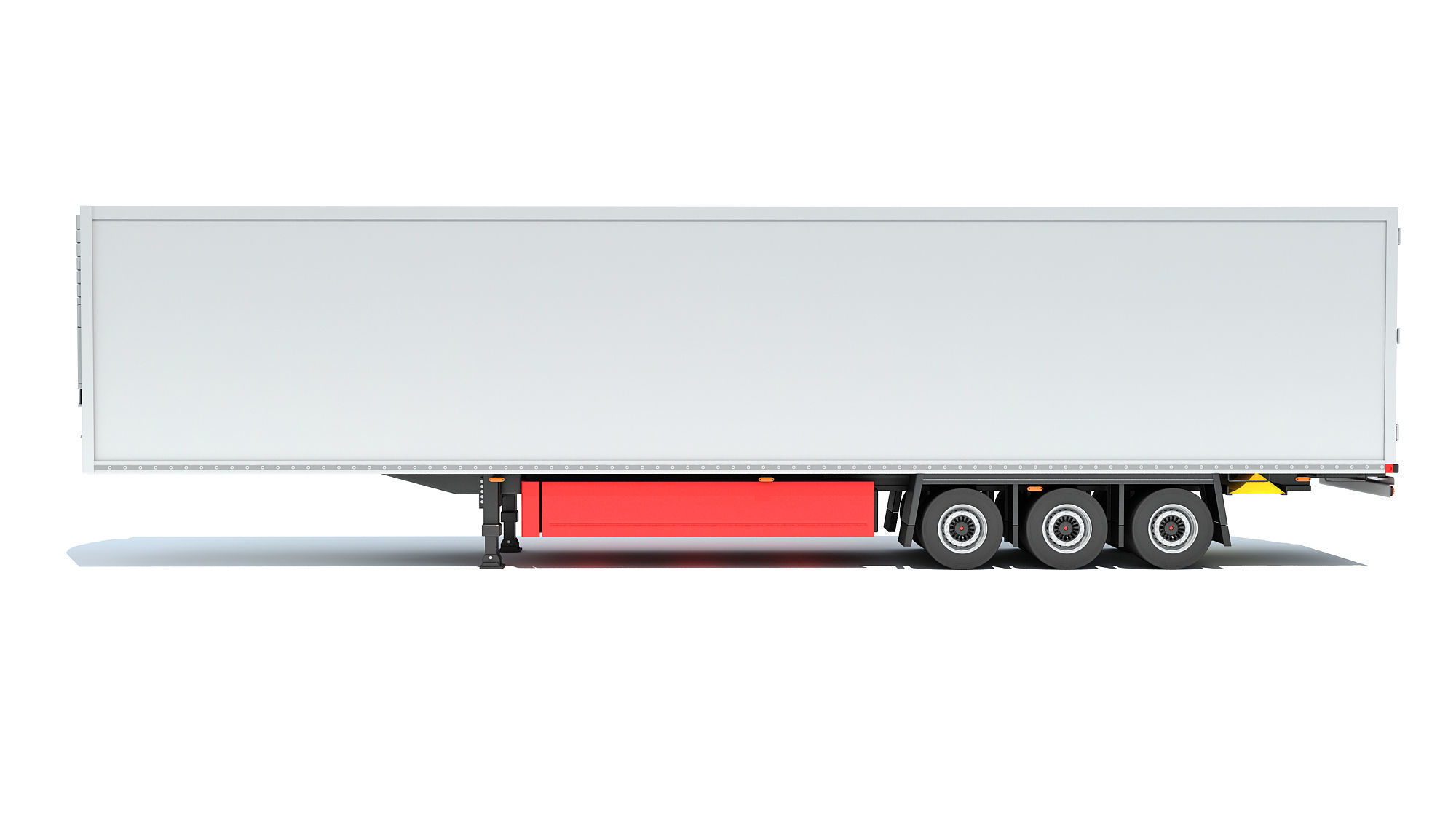 Refrigerator Semi Trailer 3D model_2