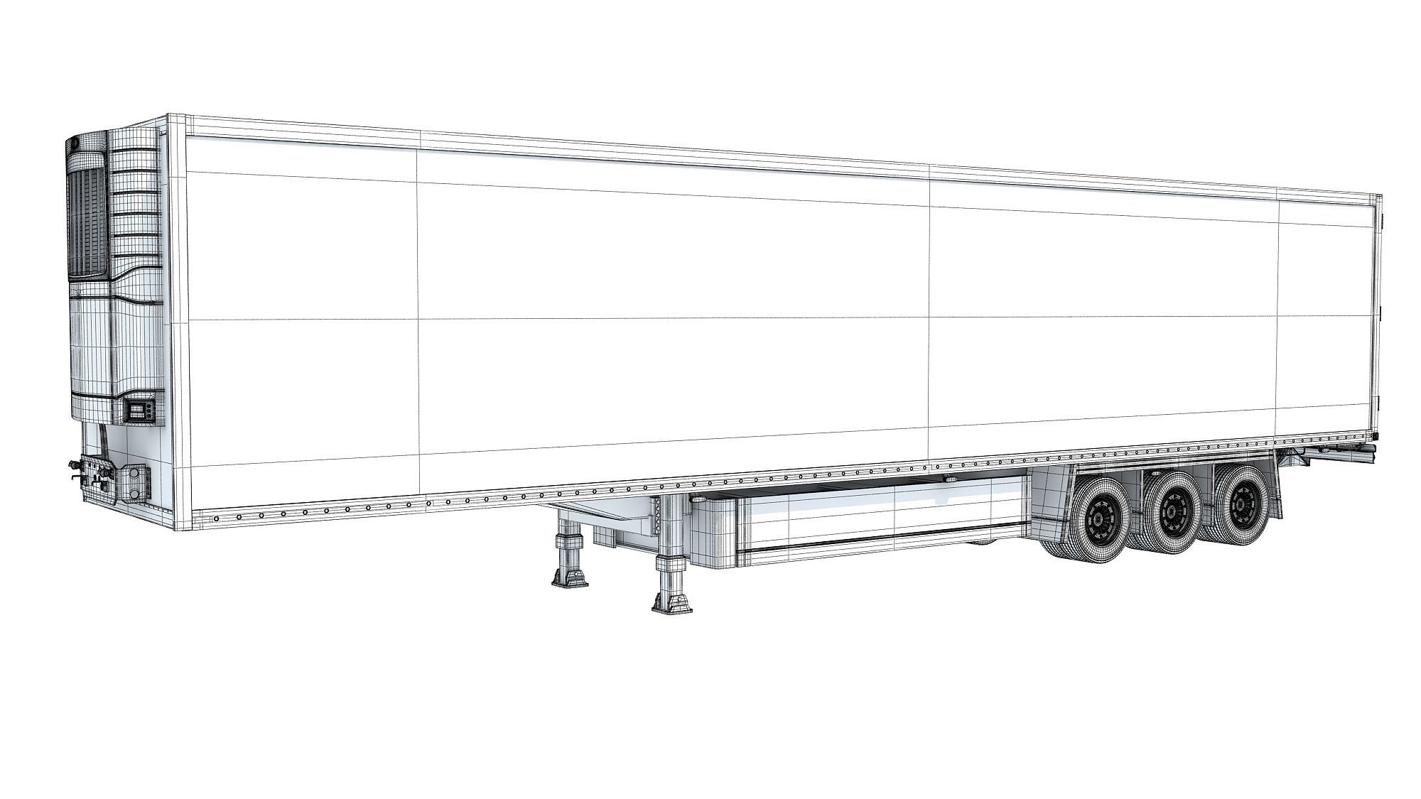 Refrigerator Semi Trailer 3D model_12