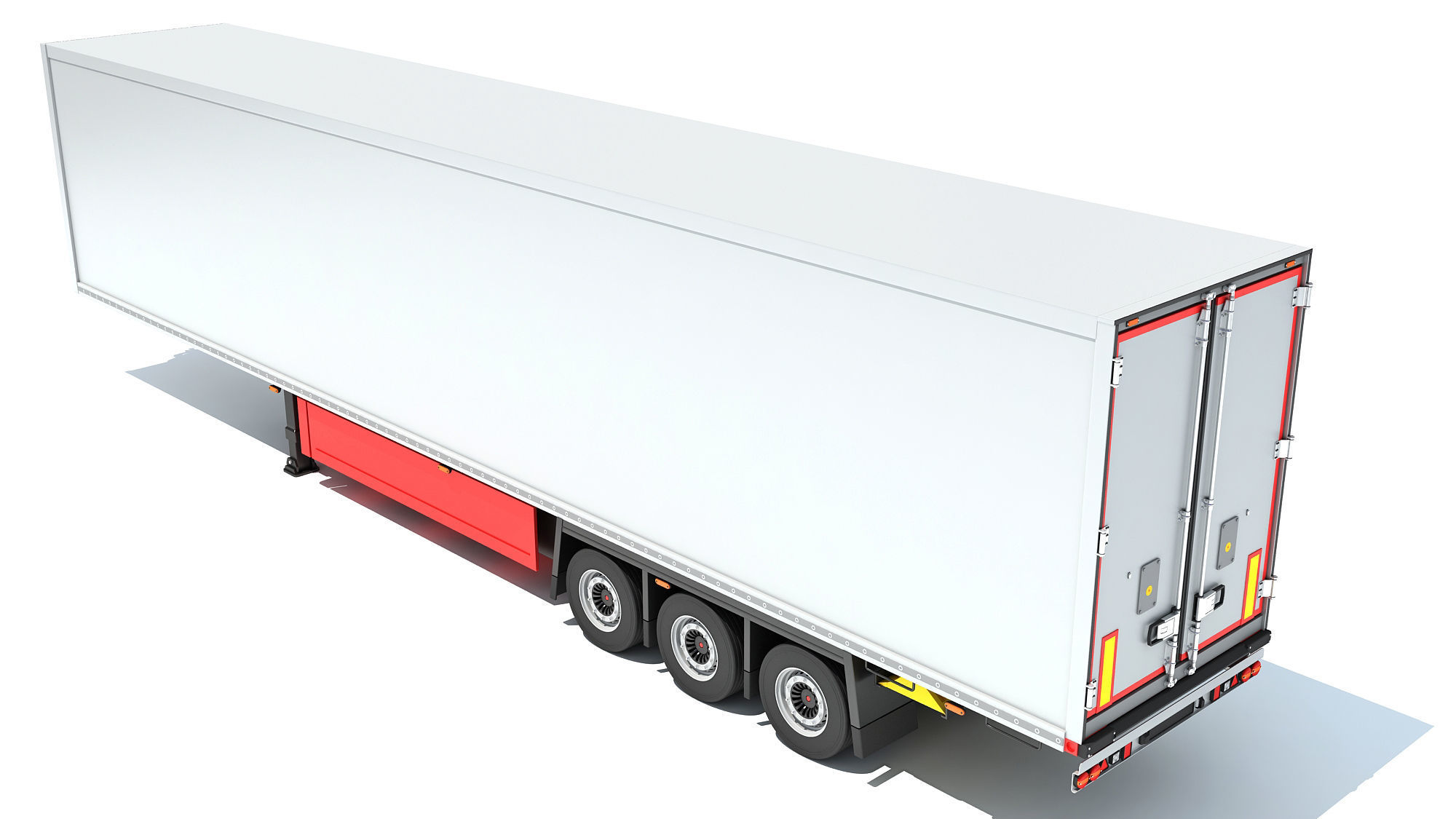 Refrigerator Semi Trailer 3D model_4