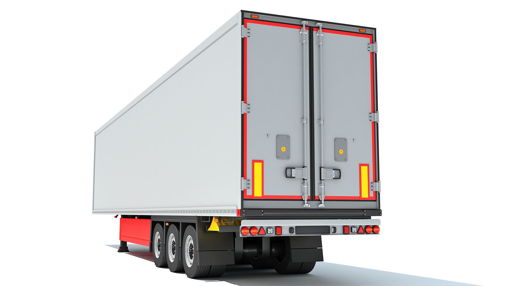 Refrigerator Semi Trailer 3D model_5