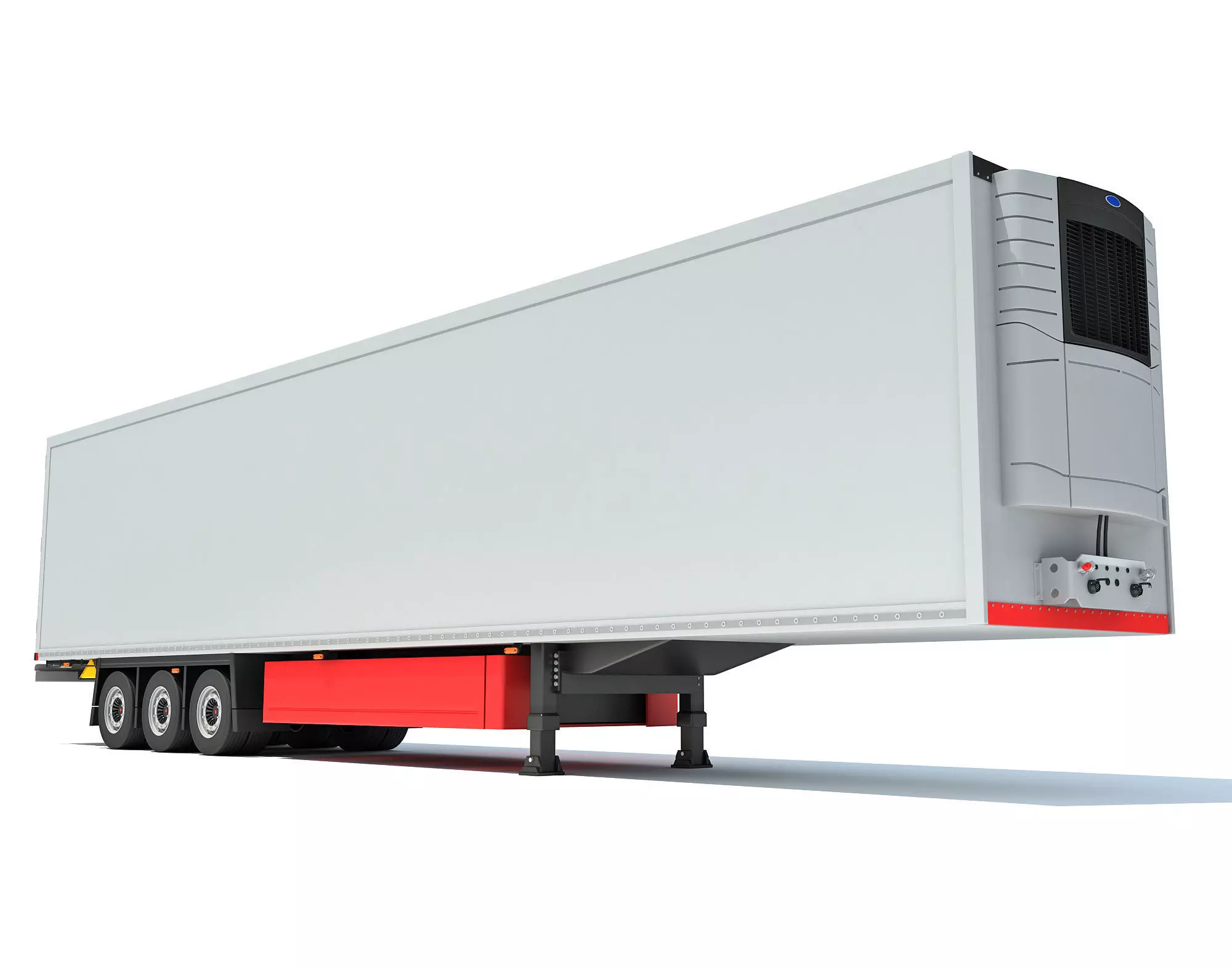 Refrigerator Semi Trailer 3D model_0