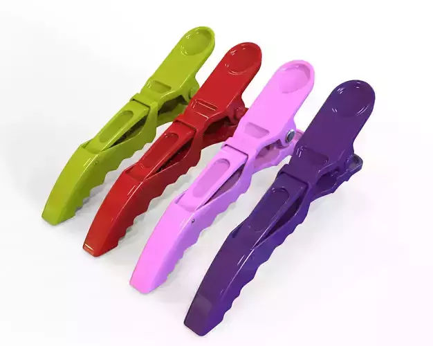 Alligator Hair Clips 3D print model