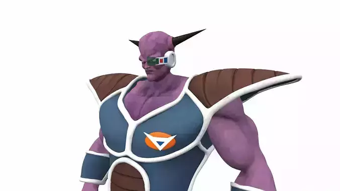 Captain Ginyu from Dragon Ball 3D model