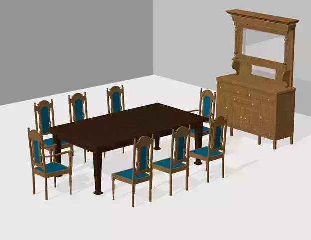 Antique Dining Room Suite