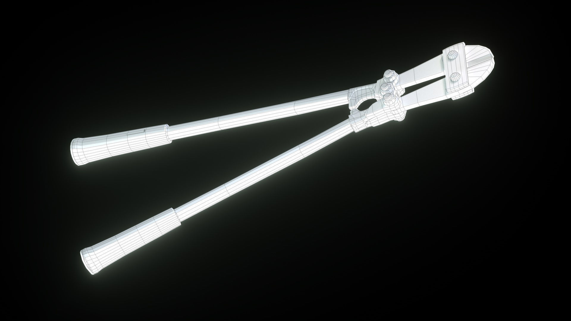 hardware-tools Pipe-handle-bolt-cutter pliers Low-poly 3D model_1