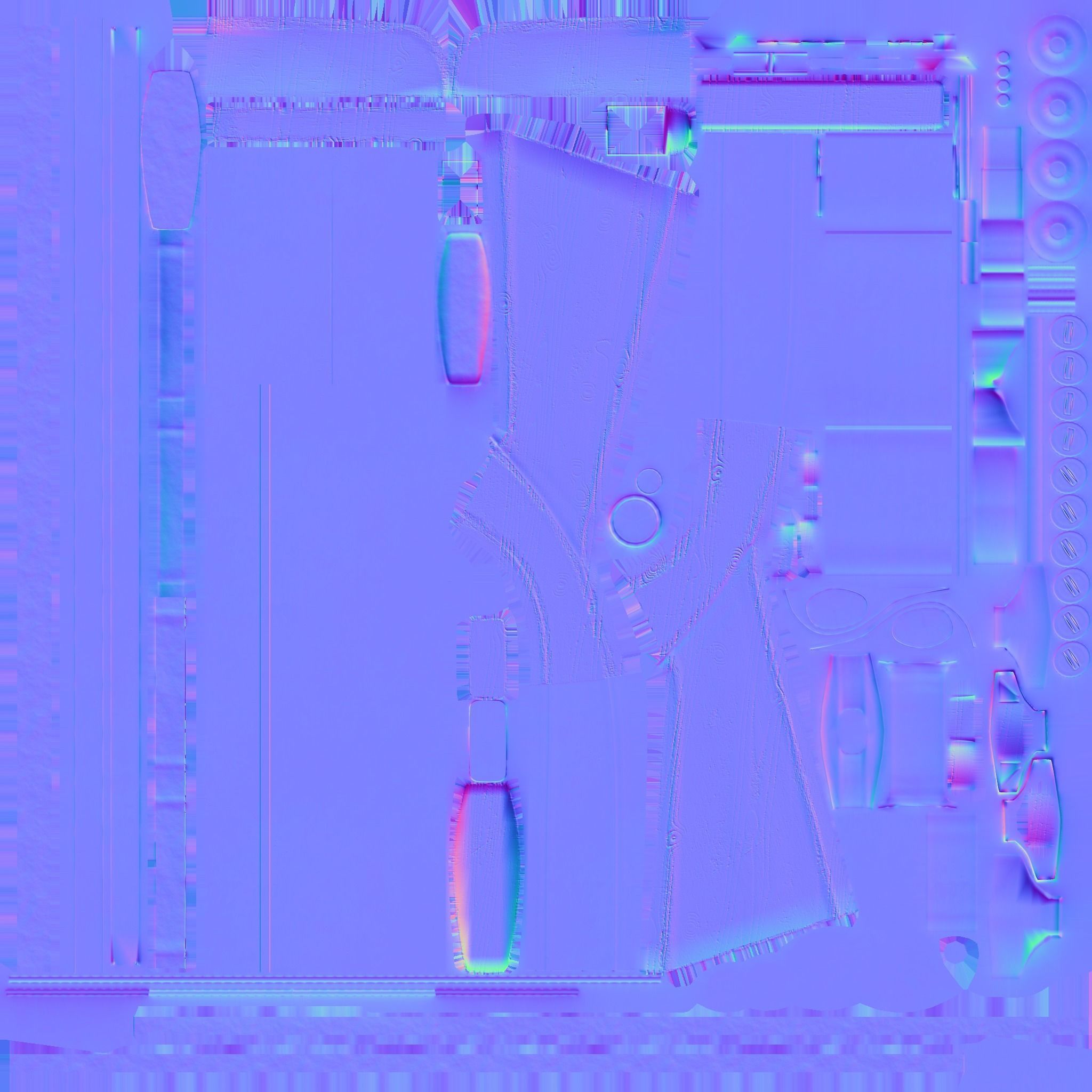 Modern Cross Bow With Binocular Low-poly 3D model_11