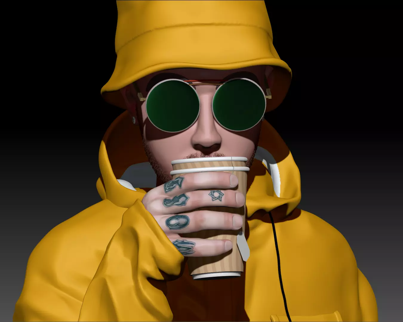 Mac Miller Bust 3D model