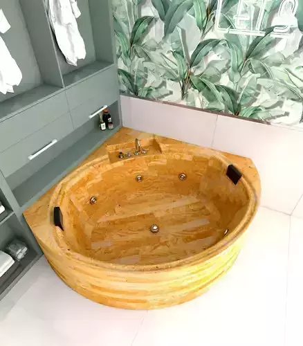 a corner bathtub 3D model