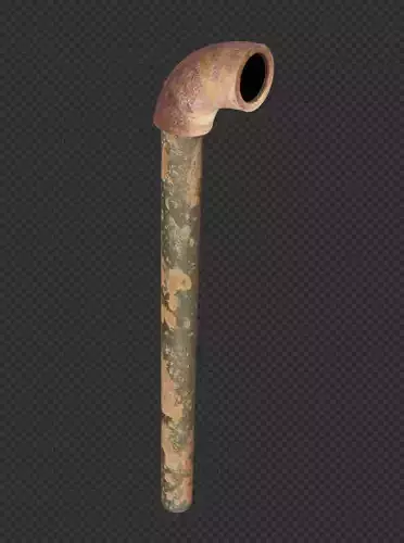Rusty Pipe Free low-poly 3D model
