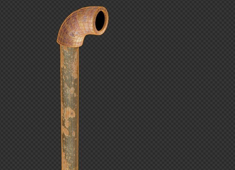 Rusty Pipe Free low-poly 3D model_2