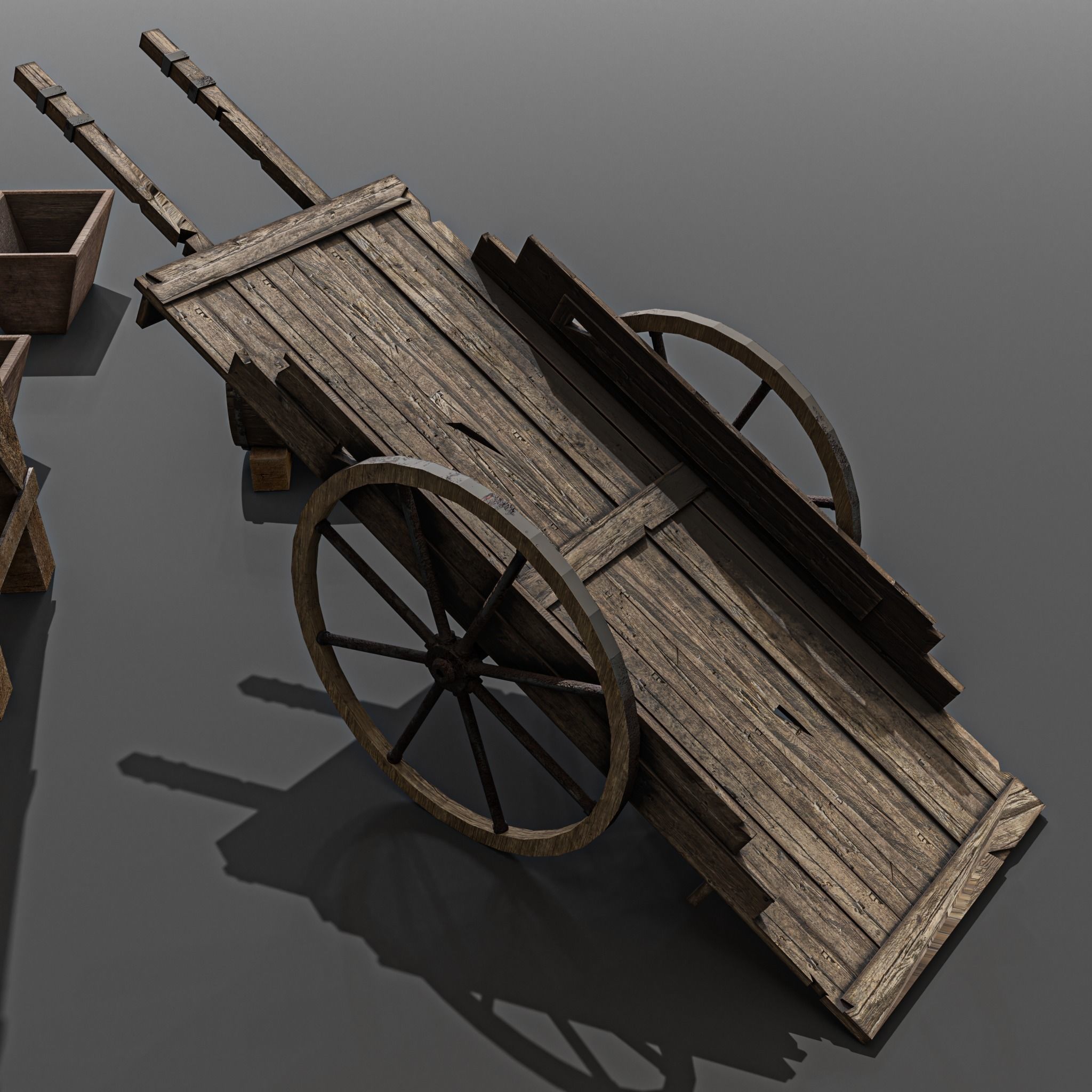 wester city detail Low-poly 3D model 01 Low-poly 3D model_4