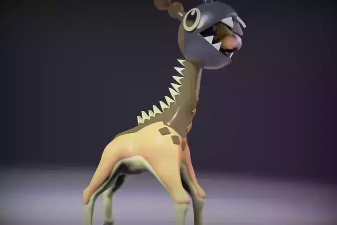 Farigiraf cartoon giraffe 3D print model