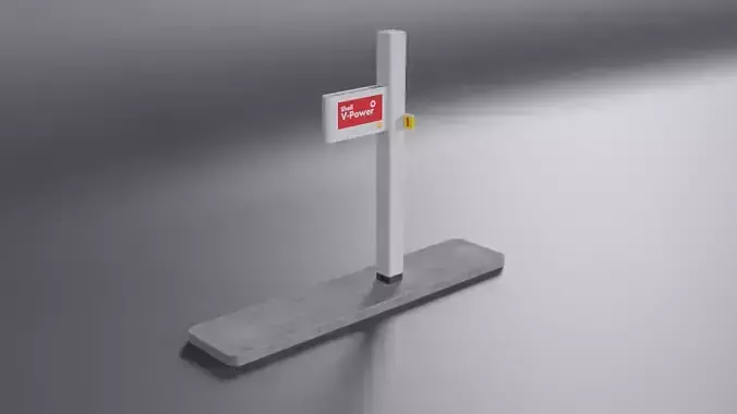 Shell Fuel Sign Canopy Service Station