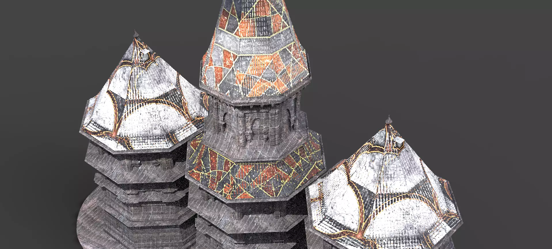 Germanic Tall Grand Tower 2 Designs 3D model