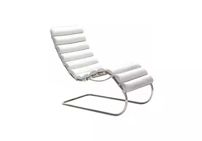 Mies Van Der Rohe Mr Chaise Lounge Chair 3D model